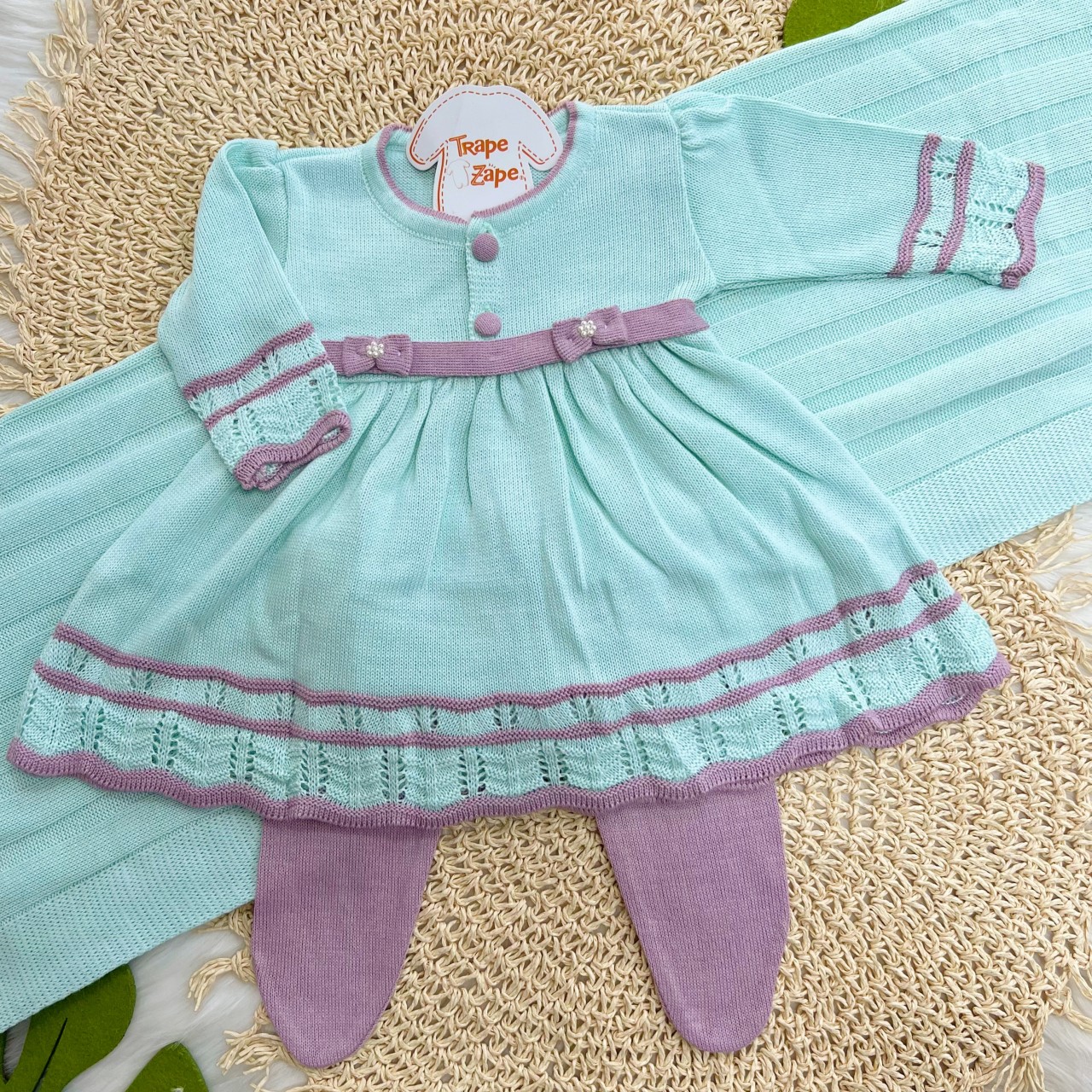 Saída de Maternidade Carla - Verde e Lilás